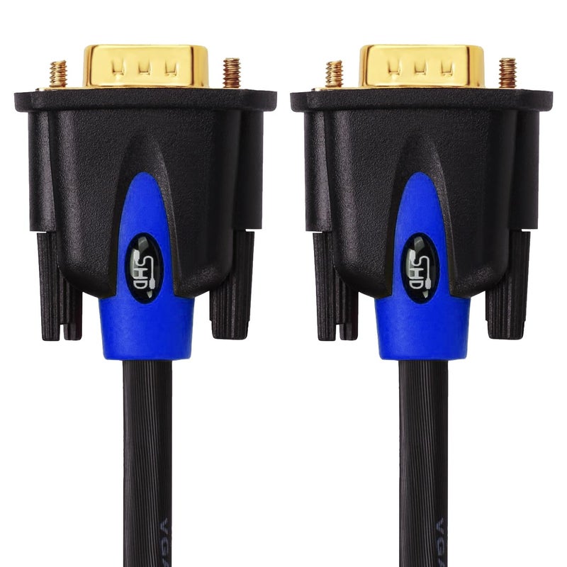 SHD VGA Cable, VGA to VGA HD15 Monitor Cable for PC Laptop TV Projector-10Feet - Image 1